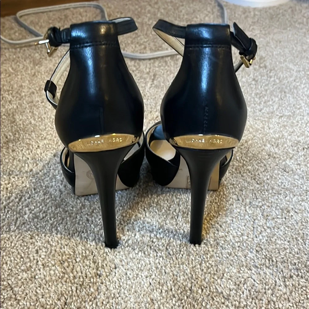 Michael Kors Black Strappy Heels - Picture 2 of 6